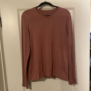 Lululemon dark rose mesh looking top size S/M
